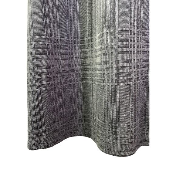 Gilli Wrap Dress Womens Size 1X Gray Knit Plaid Short Sleeves Stretch V-Neck - Picture 7 of 8